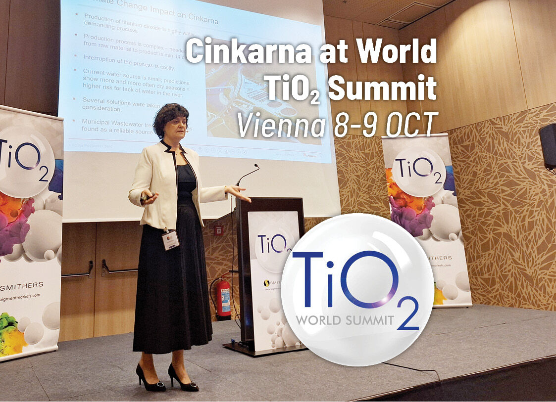 Cinkarna at ‘’TiO2 World Summit’’  - Vienna 8-9 October/ 24