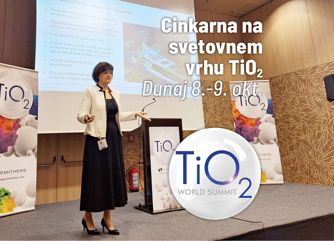 Cinkarna na Svetovnem vrhu ‘’TiO2 World Summit’’ – Dunaj / 8. - 9. oktober